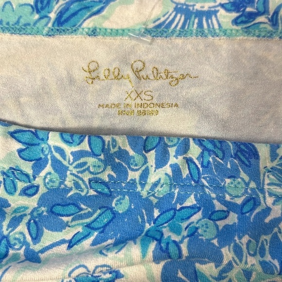 Lilly Pulitzer Sophie Shift Dress Toile Me About It UPF 50+ Blue White Sz XXS - Picture 10 of 14